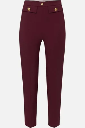 Elisabetta Franchi Trousers Maroon