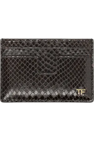 Tom Ford Card Wallet Phyton Print Ebony