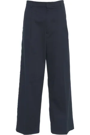 AMARANTO Pleated wide leg pants