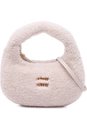 Miu Miu 2021-2024 Mini Shearling Wander Satchel