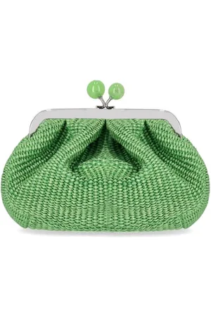 Max Mara Weekend Pasticcino Palmas Small Emerald Green Clutch Bag Green