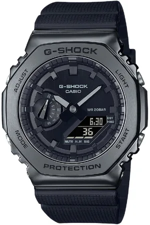 Casio Horloge GM-2100BB-1AER Analoog Digitaal Gun Metal