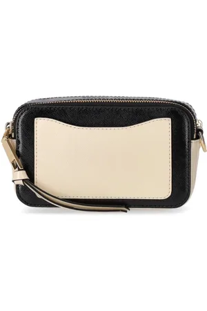 Marc Jacobs The Snapshot Cloud White Multi Crossbody Bag Beige