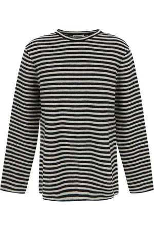 Jil Sander Boiled Striped Wool Compact Jersey