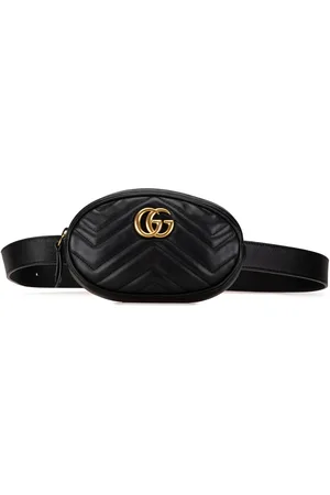 Gucci 2016-2024 GG Marmont Leather Matelasse Belt Bag