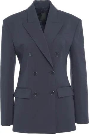 Pinko Double-breasted blazer in scuba
