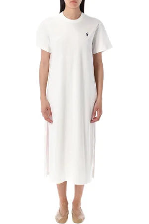 Ralph Lauren Maxy Tshirt Dress Bianco