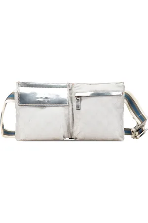 Gucci 2000-2015 GG Canvas Web Double Pocket Belt Bag