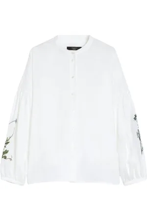 Max Mara Weekend Ilex Blouses Wit 2515111122600