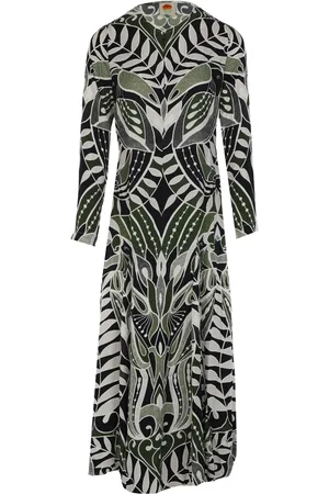 Farm Rio Jurkjes & Tunieken 338655 Lace Midi Dress