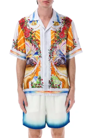 Casablanca Short Sleeve Cuban Collar Shirt Multicolour