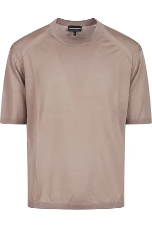 Emporio Armani Short Sleeve Sweater Brown