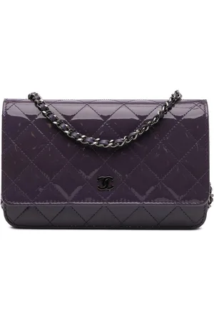 CHANEL 2016-2017 Classic Patent Wallet On Chain