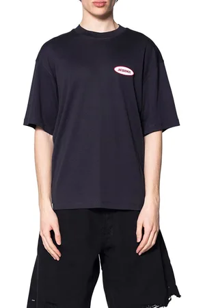 Jacquemus LE TSHIRT STAZIONE STATION PATCH NAVY