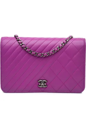 CHANEL 2014-2015 Lambskin Coco Boy Wallet On Chain