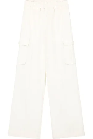 ØLÅF Cotton Linen Cargo Pants Cargo Off White W210401