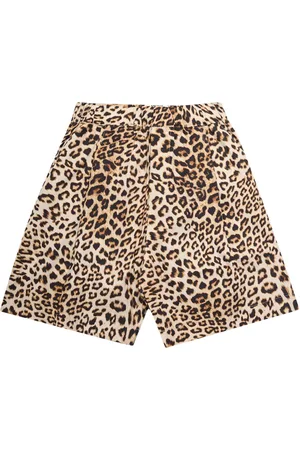 A PAPER KID Shorts Leopard