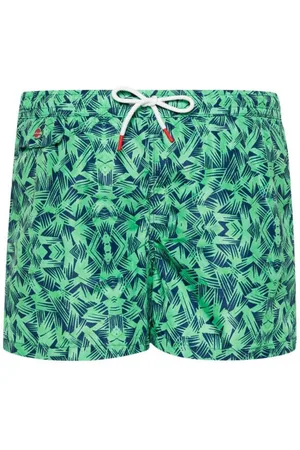 Kiton Graphic-print swim shorts