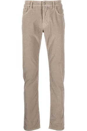 Jacob Cohen Skinny-cut logo-patch trousers