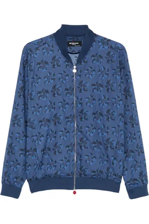 Kiton Floral-print bomber jacket