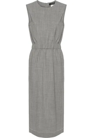 Fabiana Filippi Contrast-stitching sleeveless dress