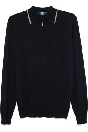 FEDELI Fine-knit polo shirt