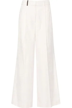 PESERICO SIGN Corduroy straight-leg trousers