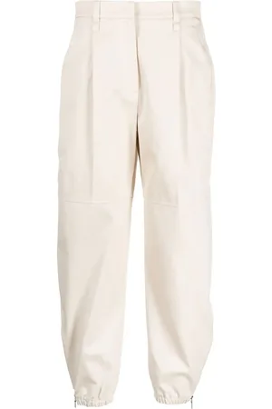 Brunello Cucinelli Pleat-detailing cotton tapered trousers