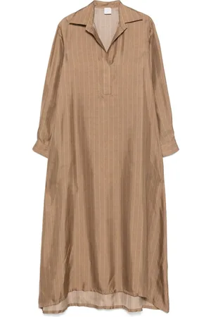 ELEVENTY Pinstriped maxi dress