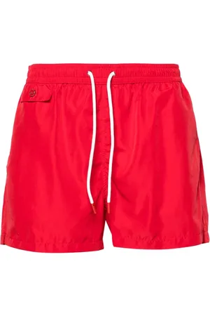 Kiton Drawstring-waist swim shorts