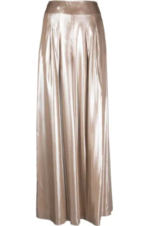PESERICO SIGN Pleat-detailing palazzo trousers
