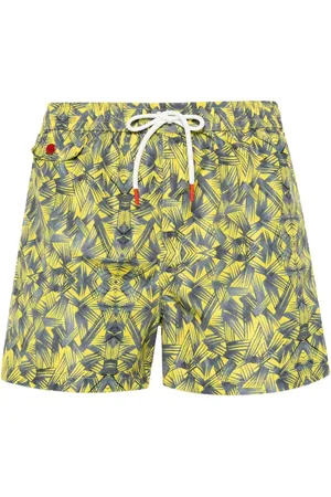 Kiton Graphic-print swim shorts