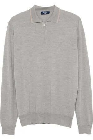 FEDELI Fine-knit polo shirt