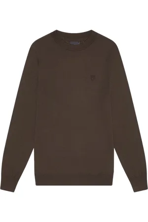 Lyle & Scott Tonal Eagle Merino Crew Neck Jumper