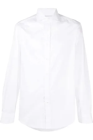 Brunello Cucinelli Spread-collar long-sleeve shirt