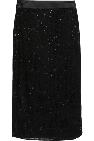 PESERICO SIGN Mesh midi skirt
