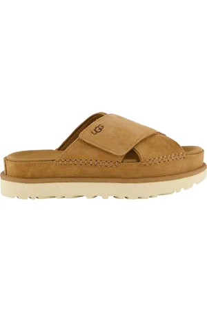 UGG Dames Goldenstar CrossSlide Chestnut