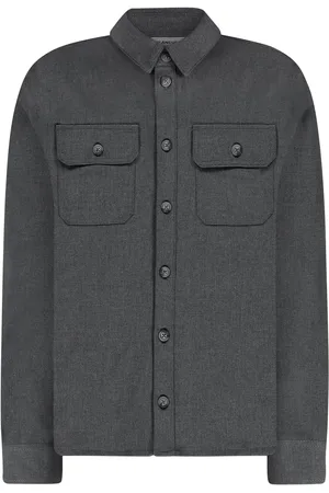 FLÂNEUR Atelier Shirt with Rubber Patch | Grey