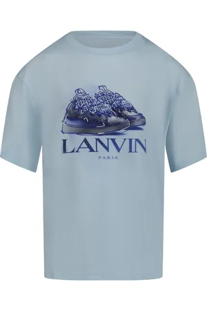 Lanvin Kinder Unisex T-Shirt In Licht Blauw