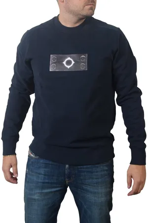 MA.STRUM Trompe Loeil Crew Neck Badge Sweat