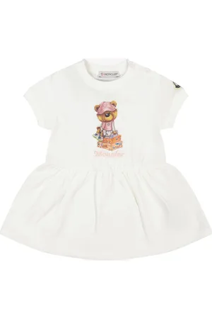 Moncler Baby Meisjes Jurk In Wit