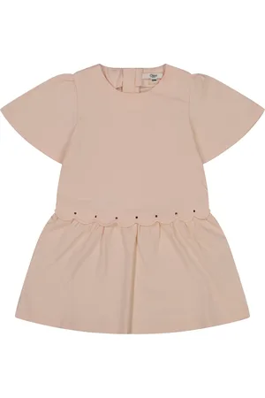 Chloé Chloe Baby Meisjes Jurk In Licht Roze