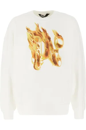 Palm Angels Ivory cotton sweatshirt