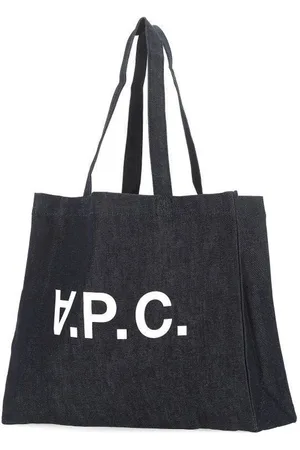 A.P.C. Borsa shopping in denim blu scuro