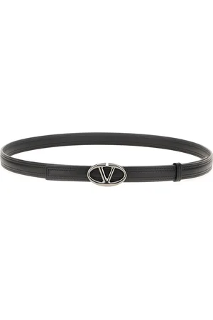 VALENTINO Black leather belt