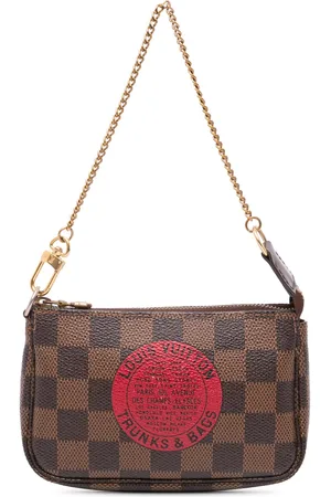 LOUIS VUITTON 2008 Damier Ebene Trunks and Bags Mini Pochette Accessoires