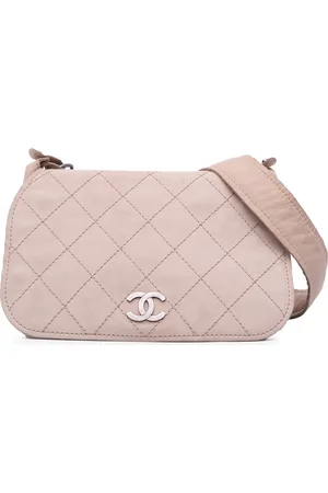 CHANEL 2013-2014 Calfskin Stitched Highlander Messenger Bag