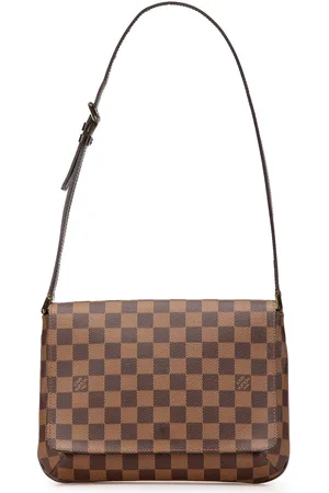 LOUIS VUITTON 2002 Damier Ebene Musette Tango Short Strap