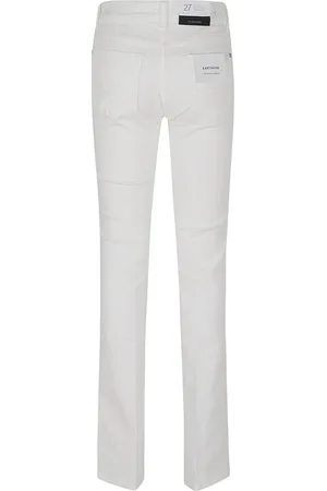 7 for all Mankind Bootcut cloud white