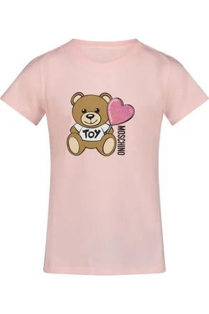 Moschino Kinder Meisjes T-Shirt In Licht Roze